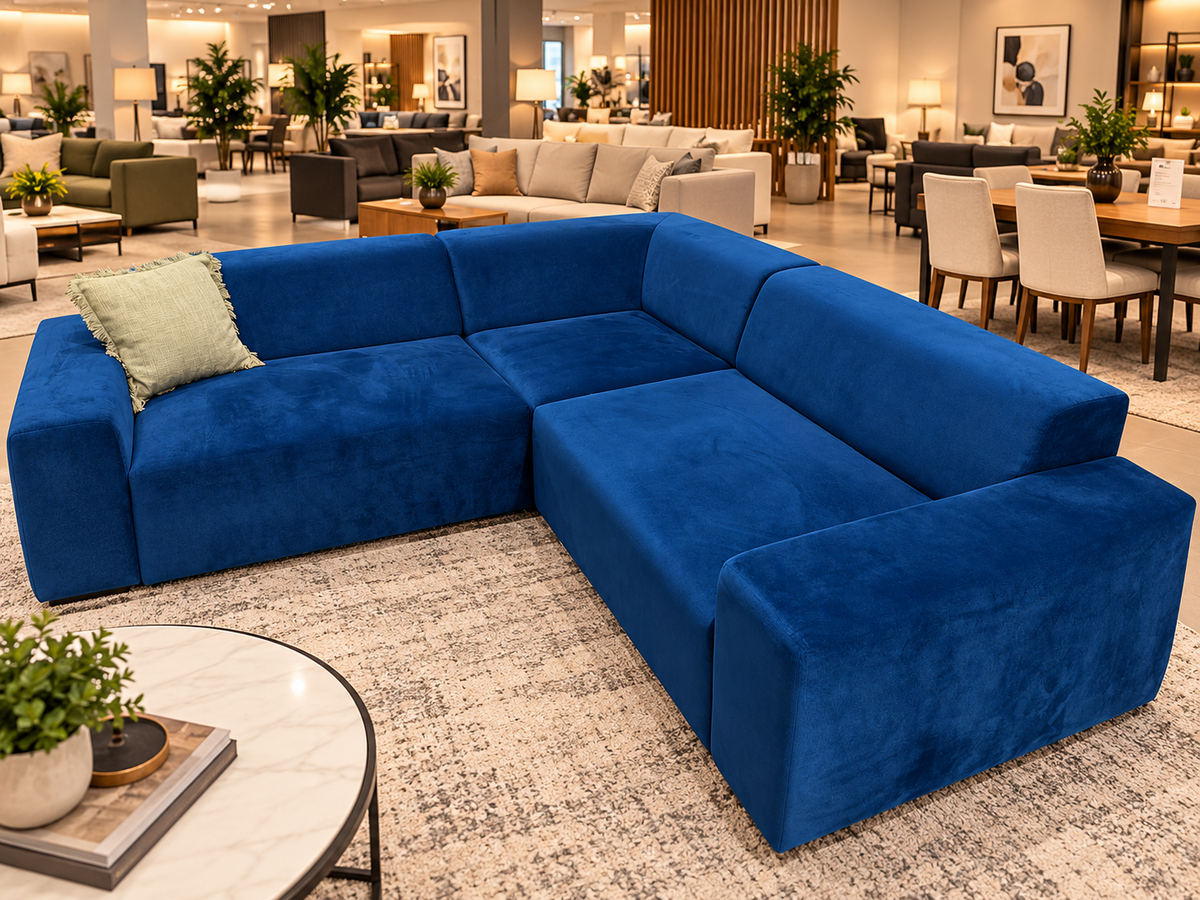 Ex-Display Zeus II Corner Sofa Kronos Velvet