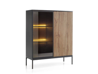 Sento Low Glass Cabinet - Msofas LTD