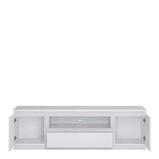 Fribo 2 Door 1 Drawer TV Cabinet in White 166