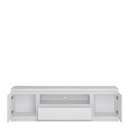 Fribo 2 Door 1 Drawer TV Cabinet in White 166