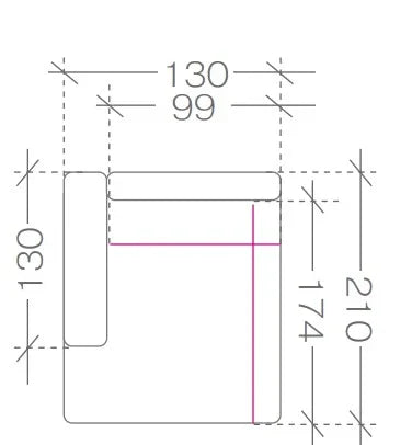 Zeus Collection - Module OBL XL dimensions