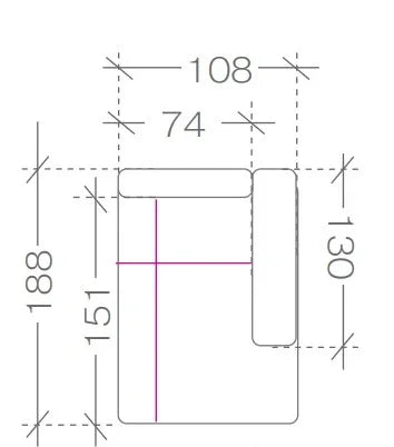 Zeus Collection - Module OSBP With Storage dimensions