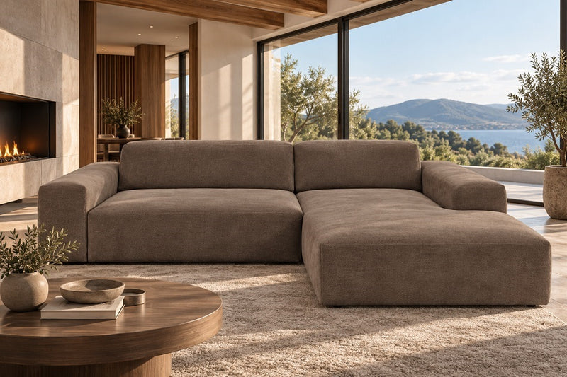 Zeus Express Delivery Corner Sofa Aston Mocha