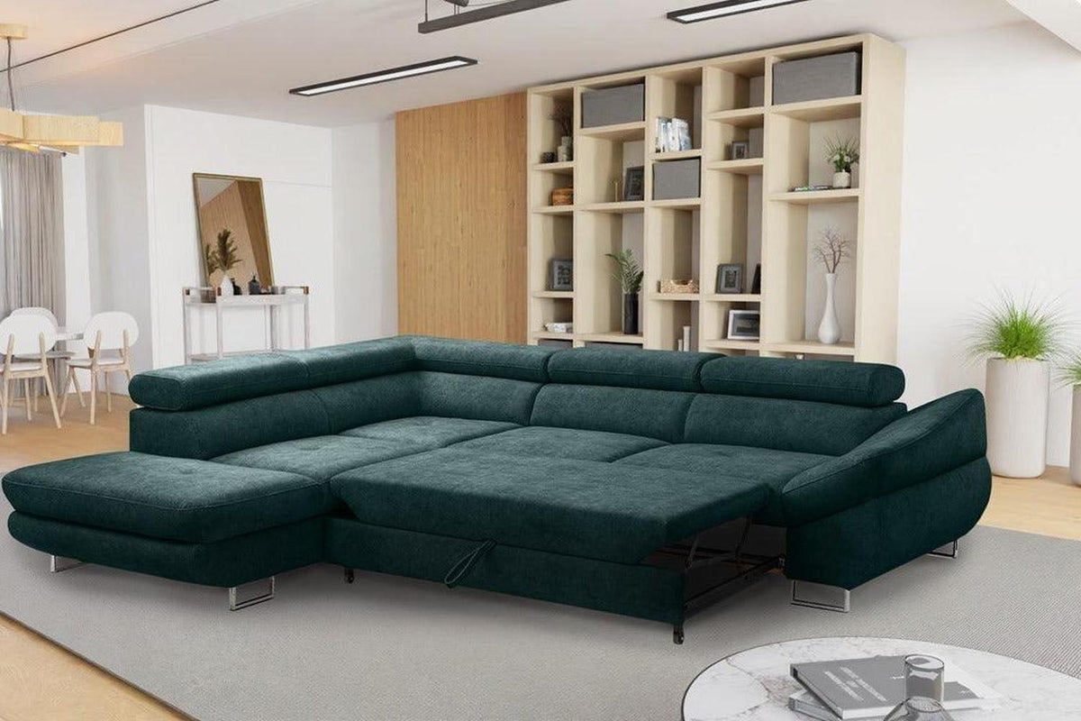 Fabio Express Delivery Corner Sofa Bed With Storage Zoya 06