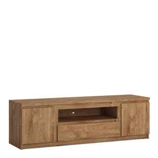 Fribo 2 Door 1 Drawer TV cabinet in Oak 166 - Msofas LTD