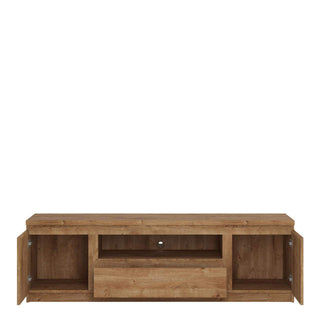 Fribo 2 Door 1 Drawer TV cabinet in Oak 166 - Msofas LTD