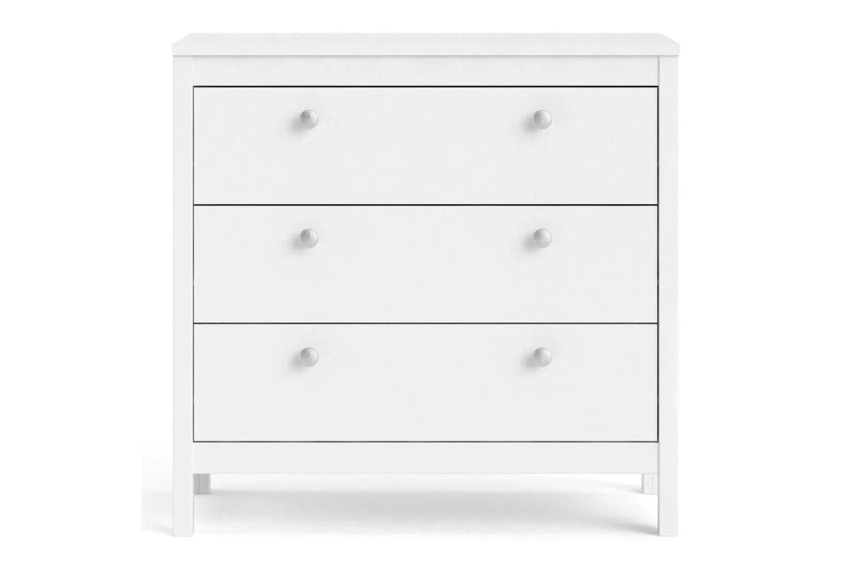 Madrid Chest 3 Drawers In White
