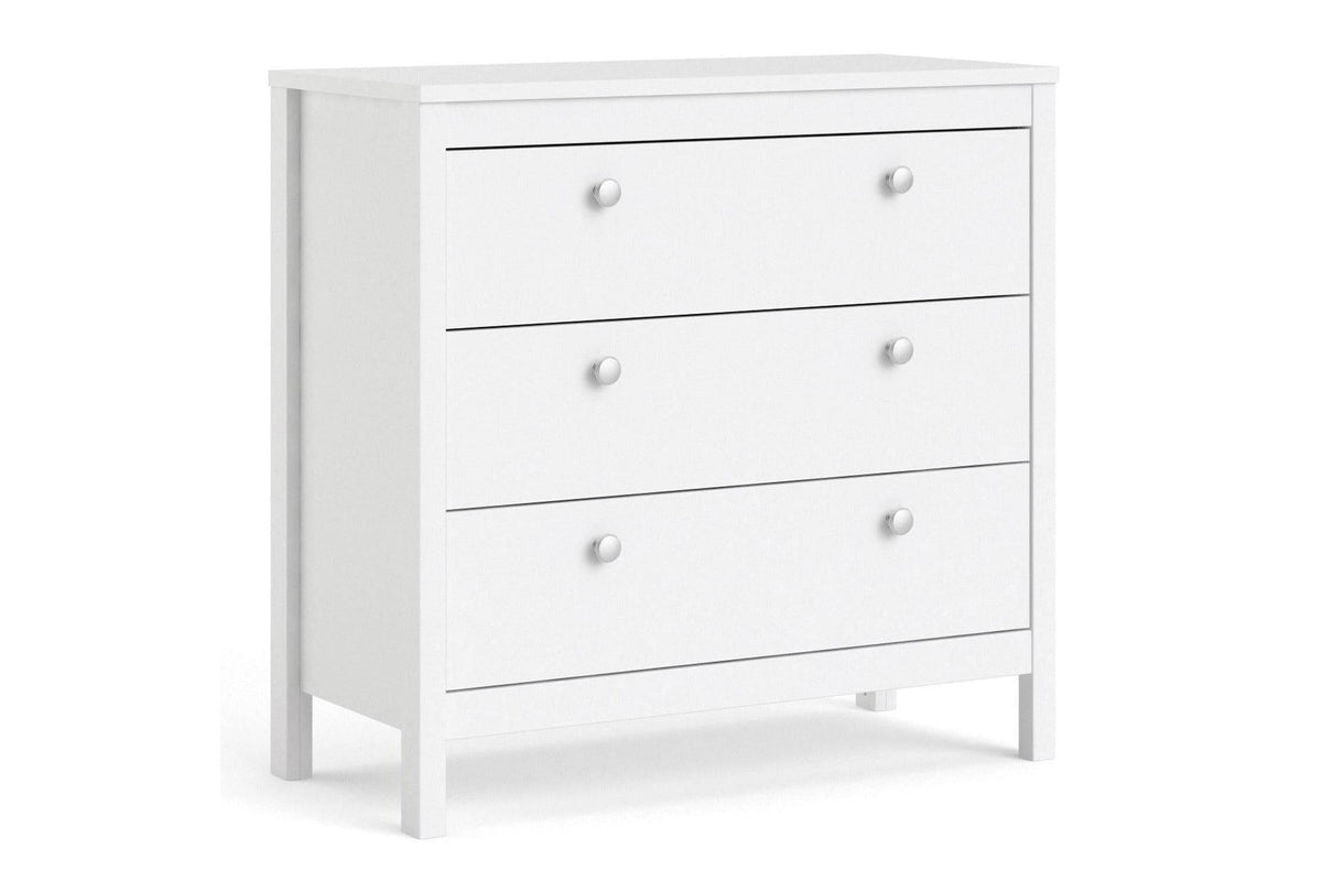 Madrid Chest 3 Drawers In White