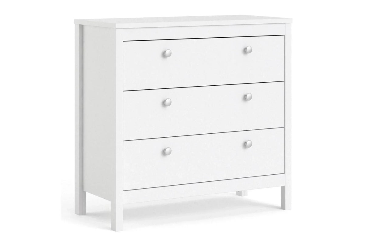 Madrid Chest 3 Drawers In White