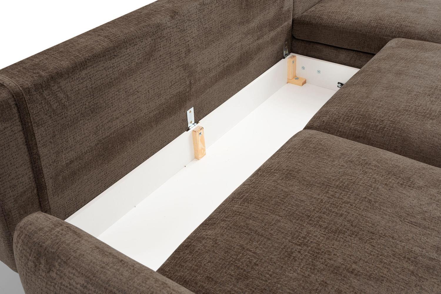 Adige Corner Sofa Bed With Storage