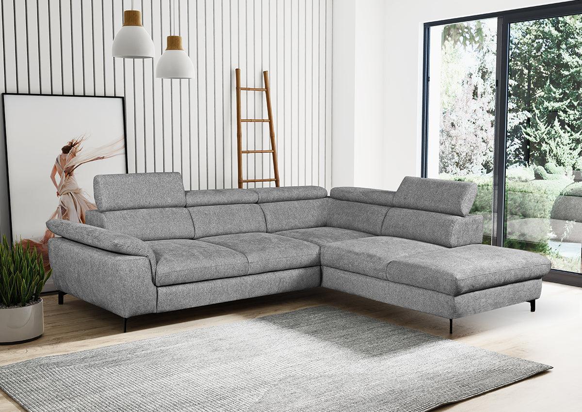 Alegra Corner Sofa Bed With Storage Malia Tumeric Clearance
