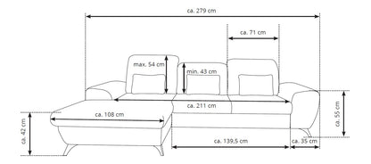 Alta Corner Sofa Bed