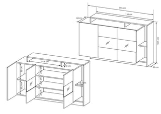 Alva Sideboard - Msofas LTD