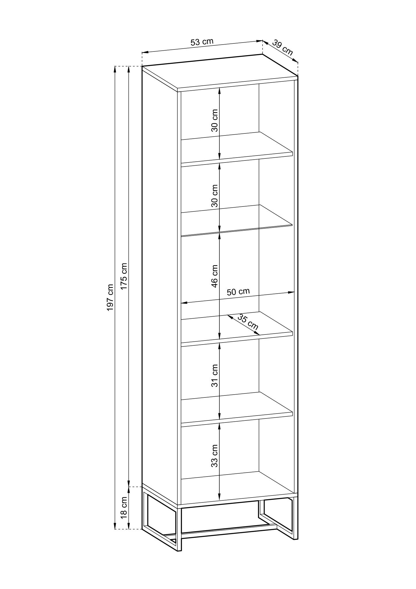 Amber Glass Cabinet