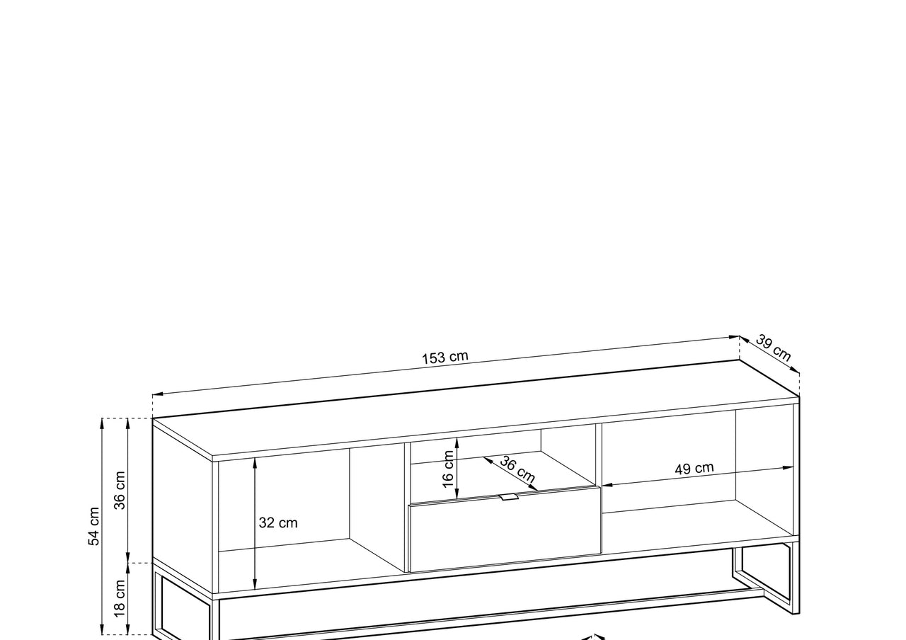 Amber TV Unit