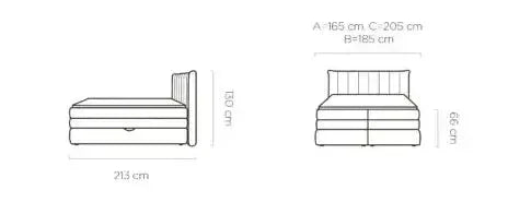 Bed Amber dimensions