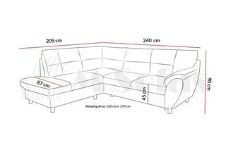 Amigo I Corner Sofa Bed - Msofas LTD