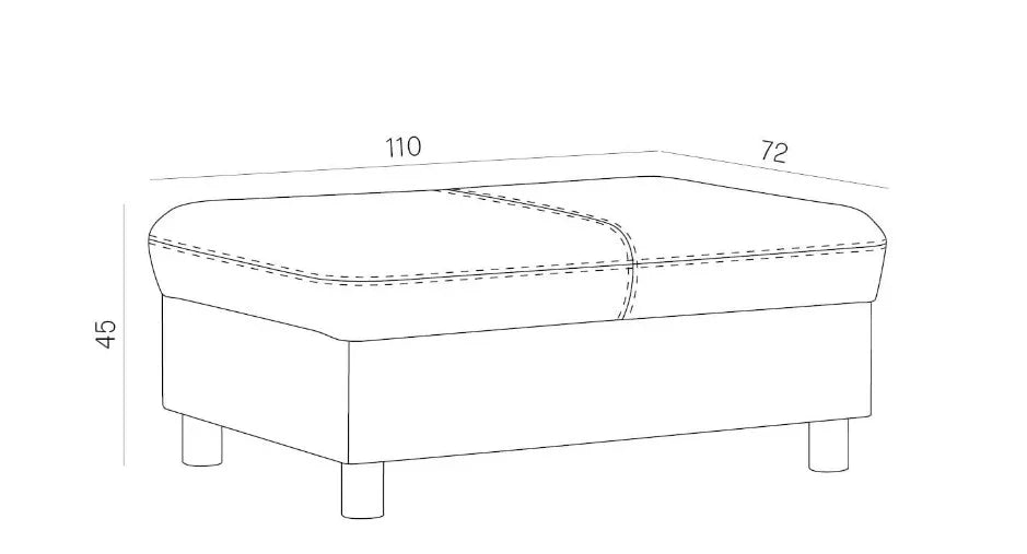 Amigo Footstool dimensions