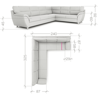 Amigo Corner Sofa Bed XL Soft 6 Black FAST DELIVERY - Msofas LTD