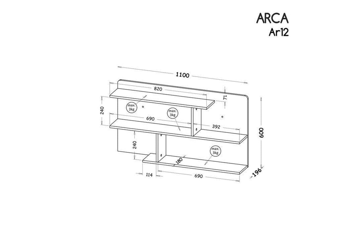 Arca Wall Shelf 110