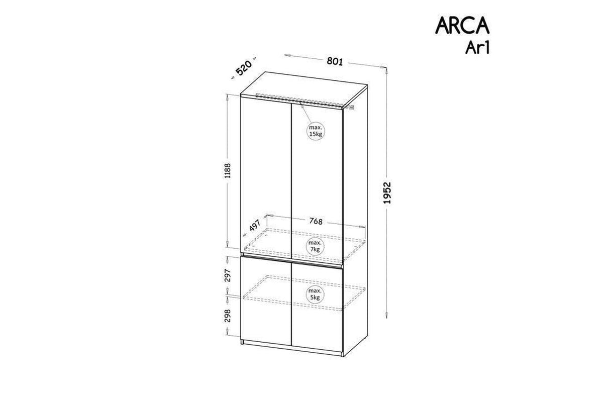 Arca Wardrobe 80
