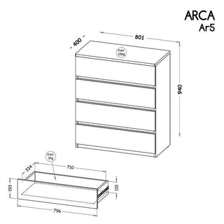 Arca Sideboard 80 - Msofas LTD