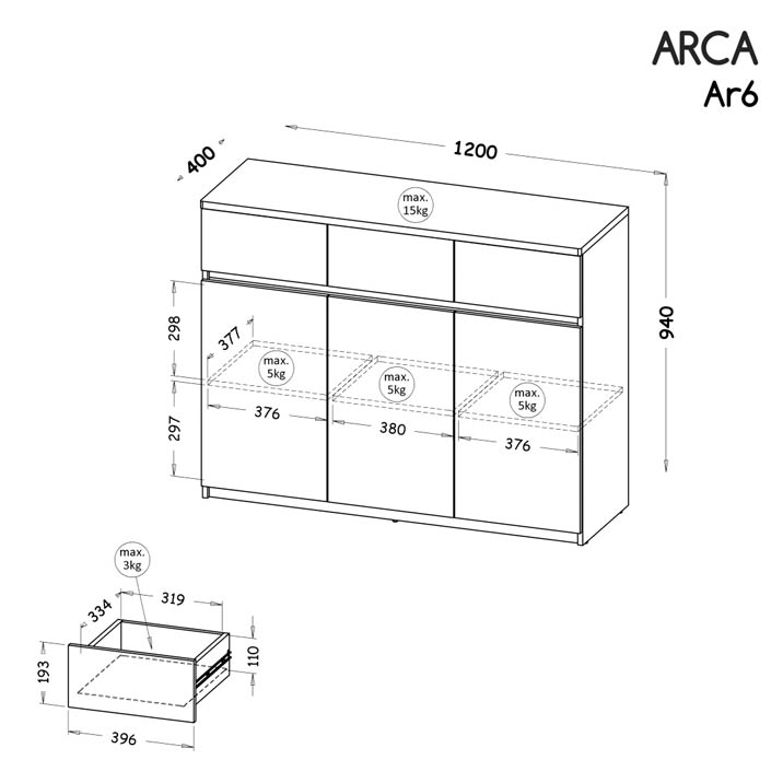 Arca Sideboard 120