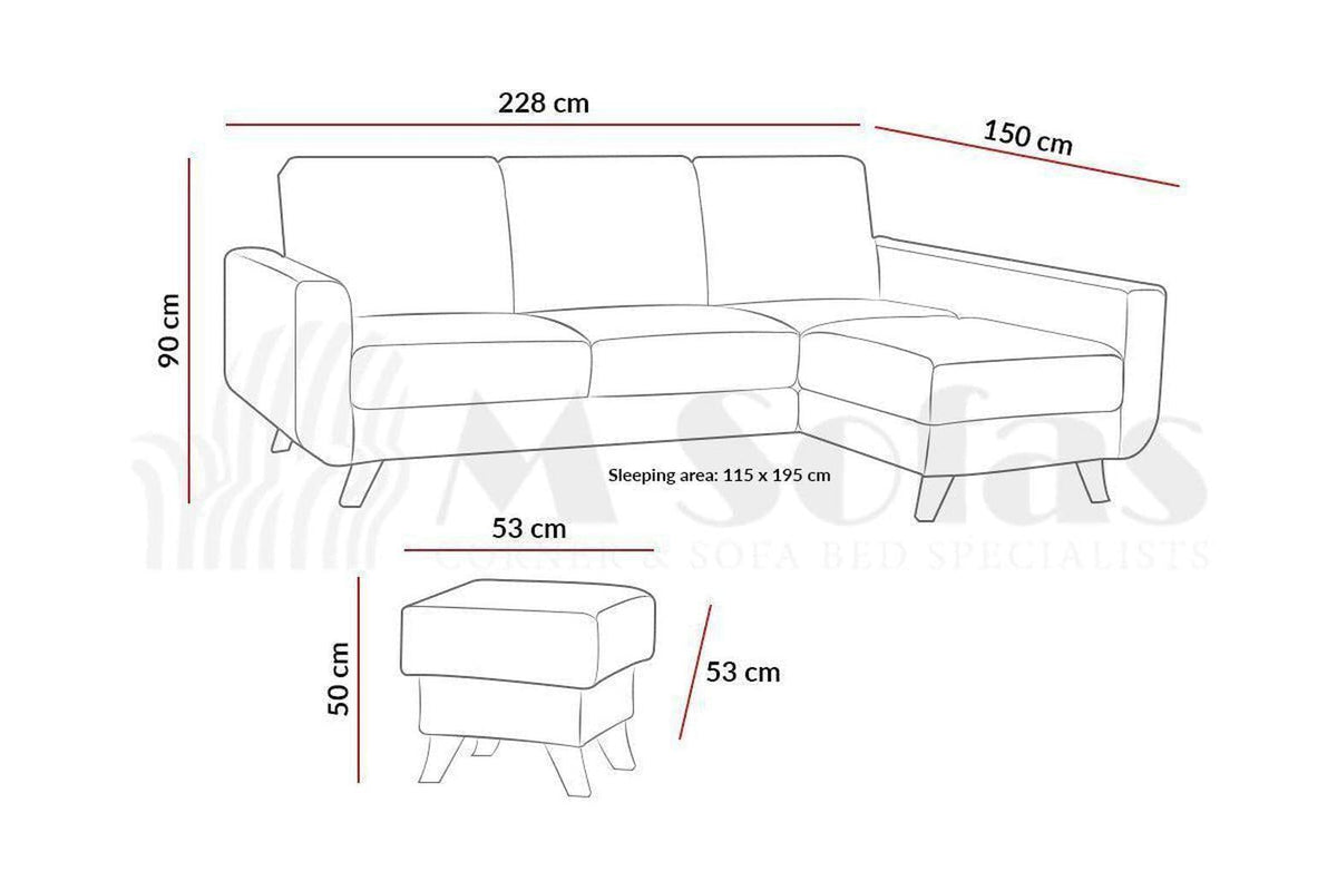 Aramis Corner Sofa Bed With Storage In Zoya 9