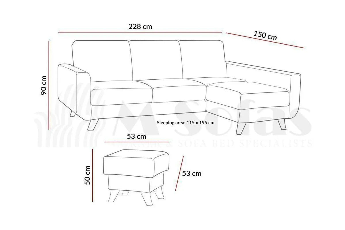 Aramis Corner Sofa Bed With Storage In Zoya 9