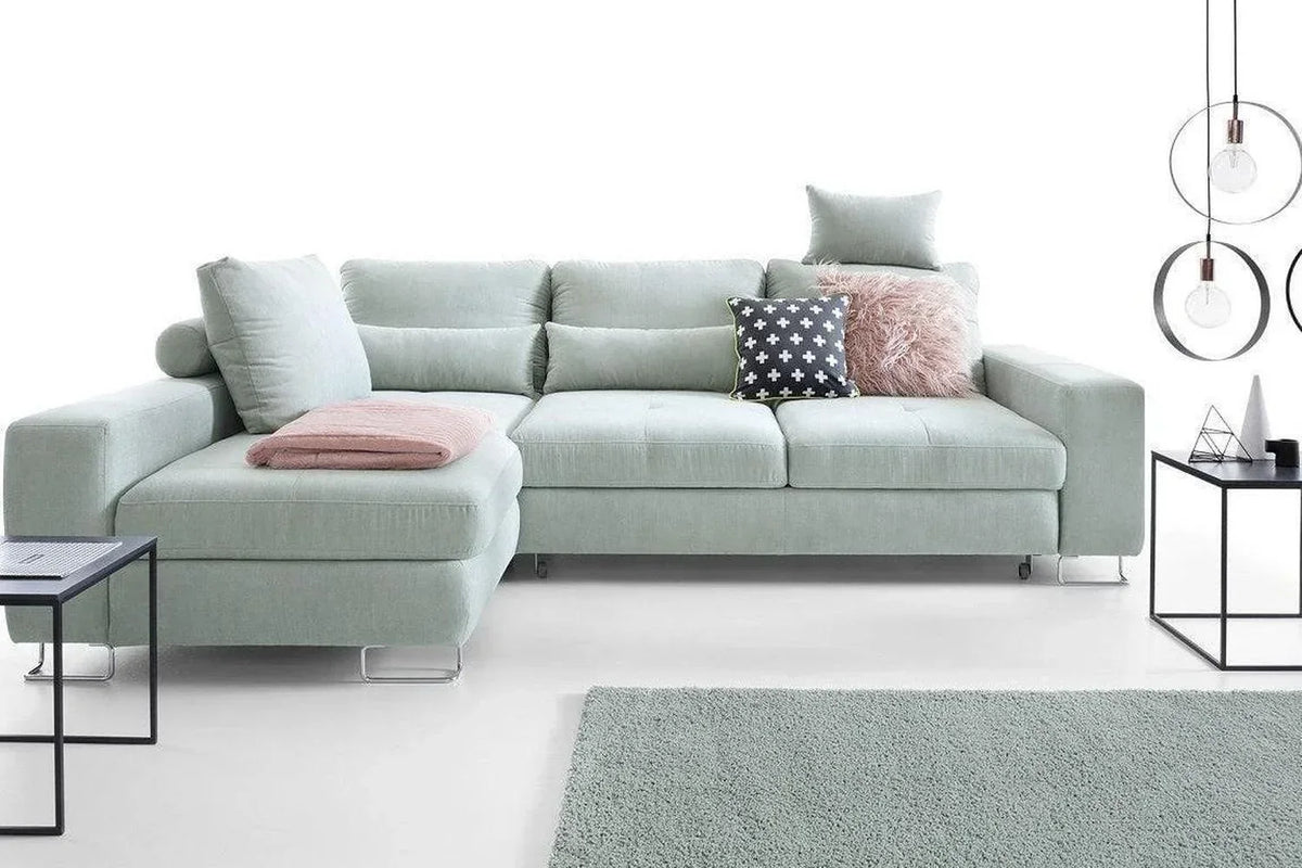 Asti Corner Sofa Bed With Storage Graceland Graphite Clearance