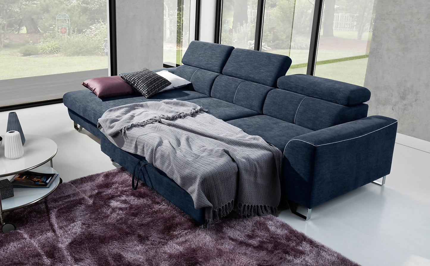 Asto Corner Sofa Bed Fast Delivery