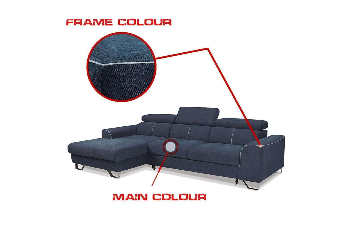 Asto Corner Sofa Bed With Storage