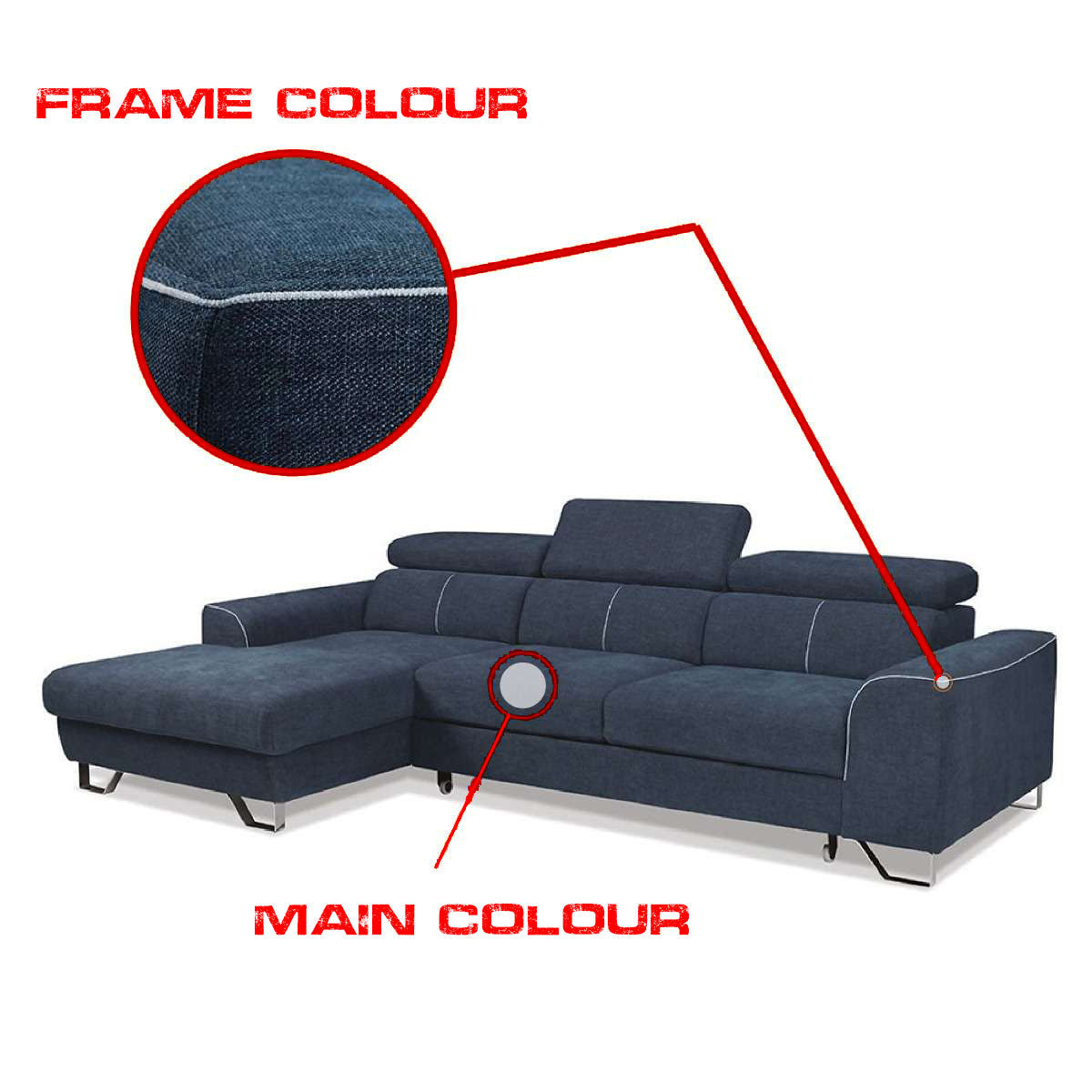 Asto Corner Sofa Bed