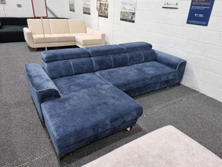 Ex-Display Asto Corner Sofa Bed in Milton 13 / Cayenne 1115