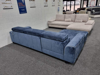 Ex-Display Asto Corner Sofa Bed in Milton 13 / Cayenne 1115