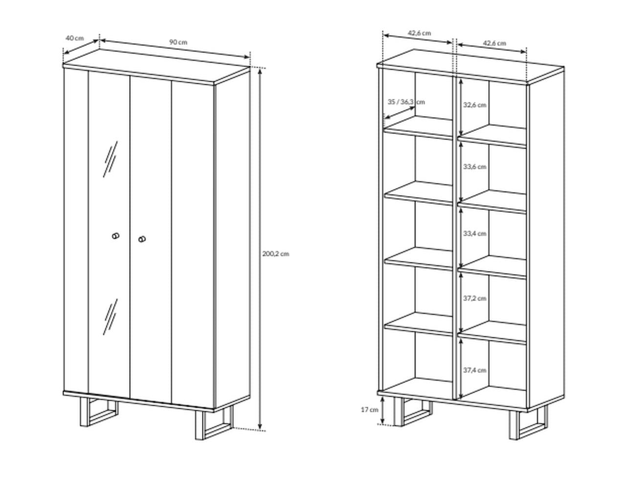 Avio Tall Cabinet 90