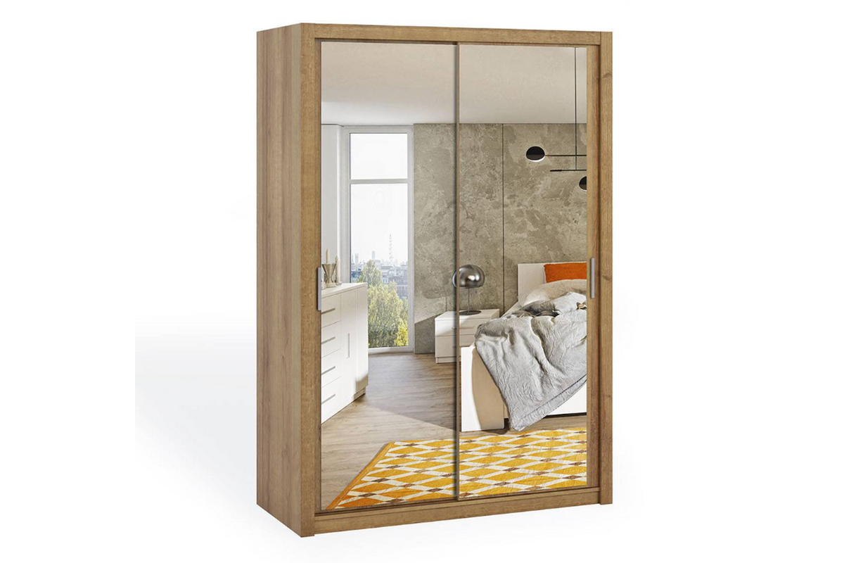 Bono Sliding Wardrobe With Mirror 150