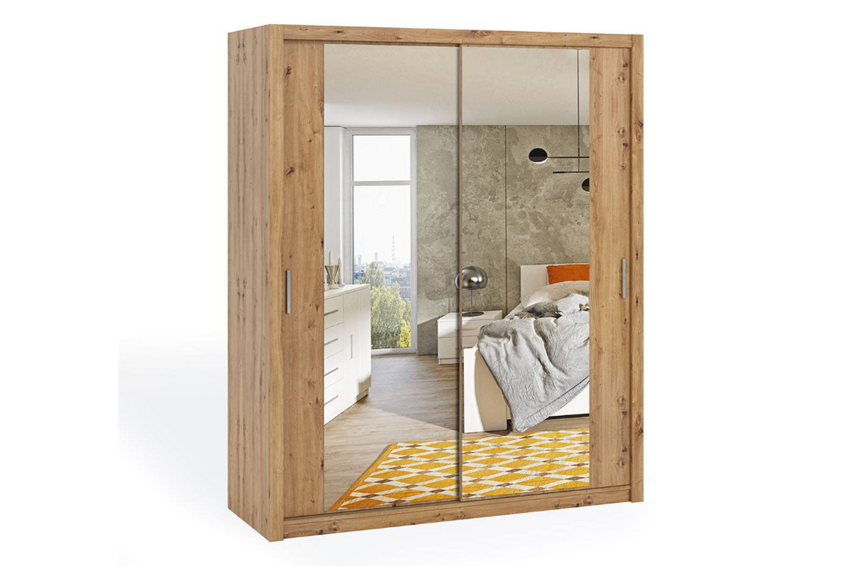 Bono Sliding Wardrobe With Mirror 180