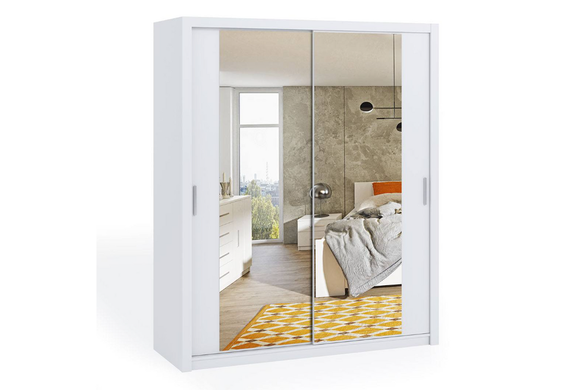 Bono Sliding Wardrobe With Mirror 180
