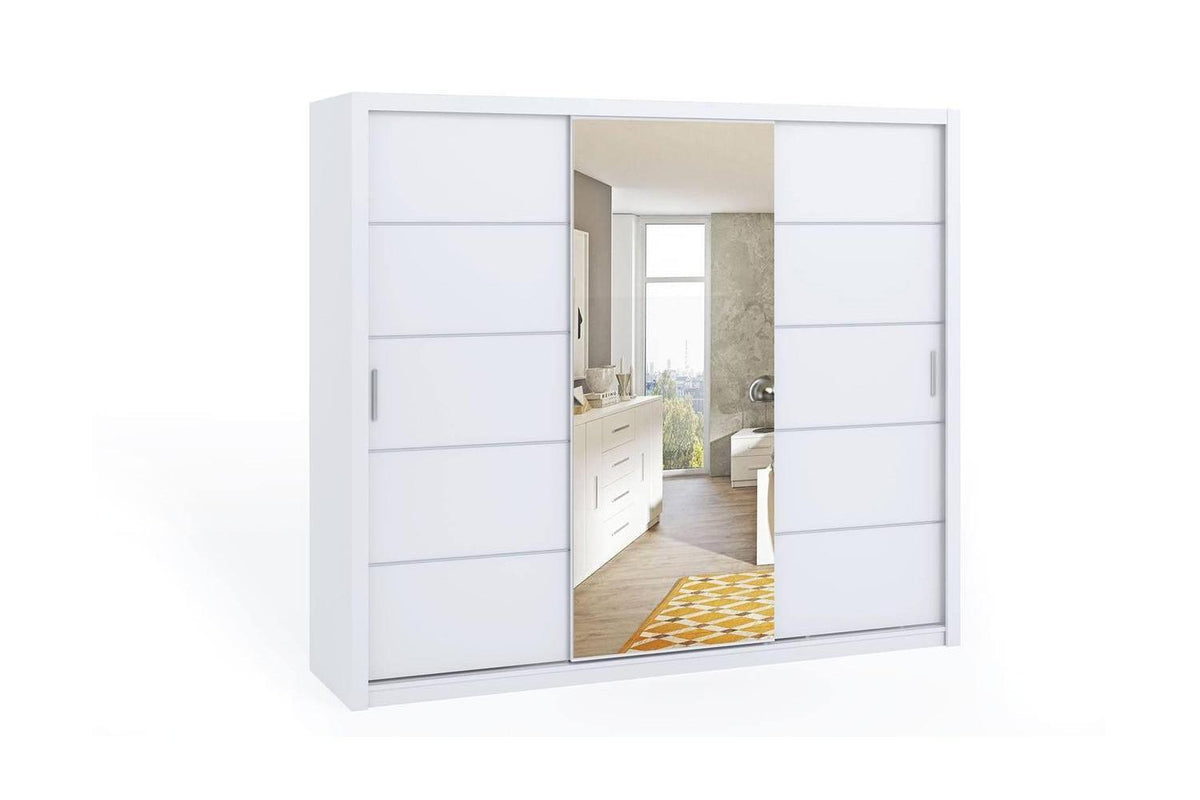 Bono Sliding Wardrobe With Mirror 250