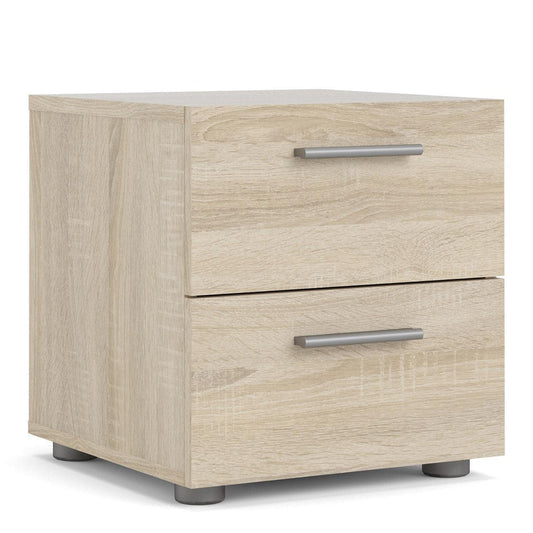 Pepe Bedside 2 Drawers in Truffle Oak