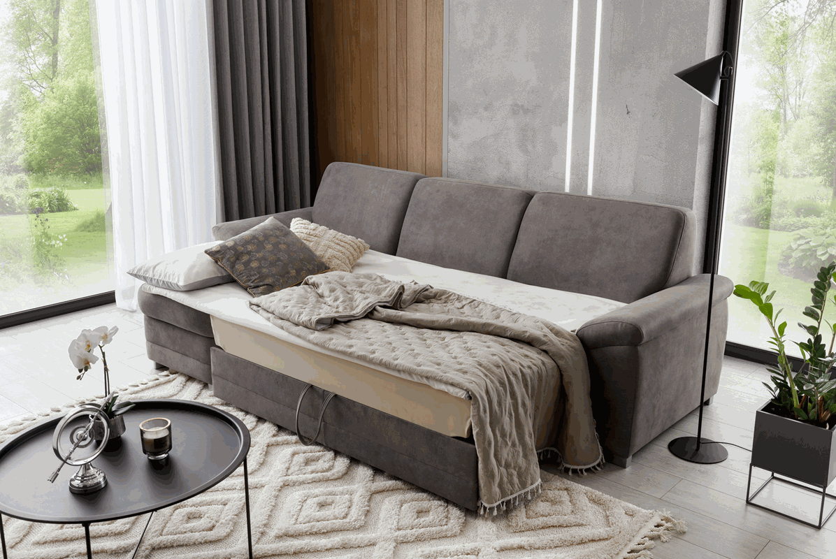Barello I Corner Sofa Bed With Storage