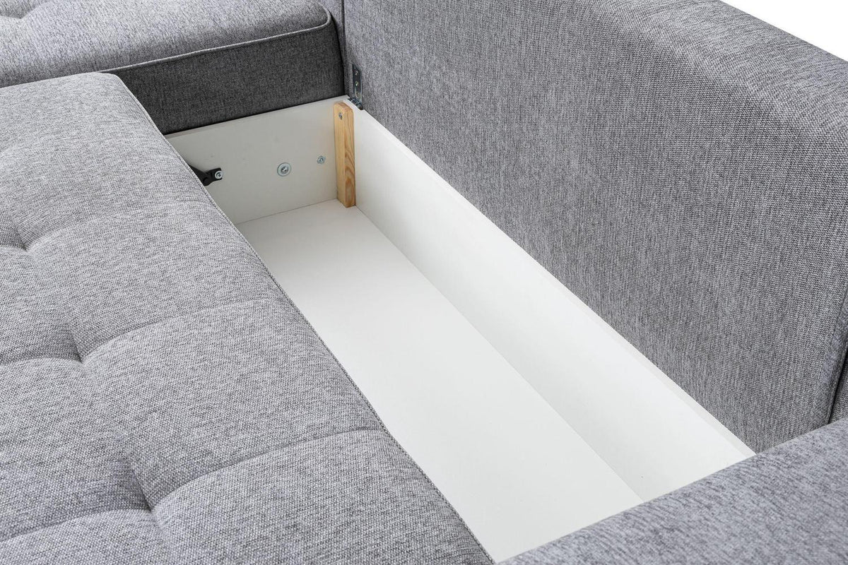 Bari Corner Sofa Bed With Storage