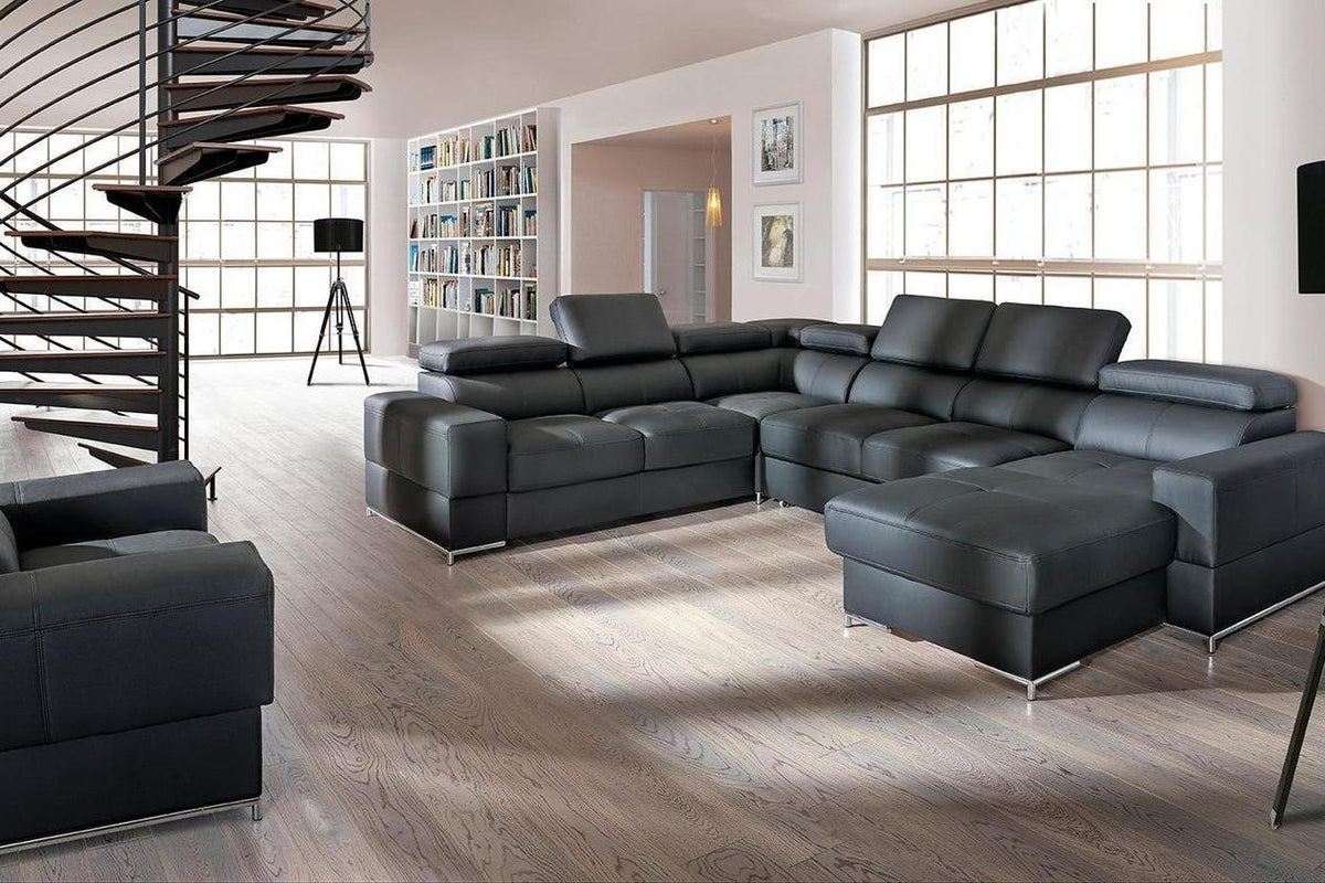Basalt Ii U Shape Corner Sofa Bed
