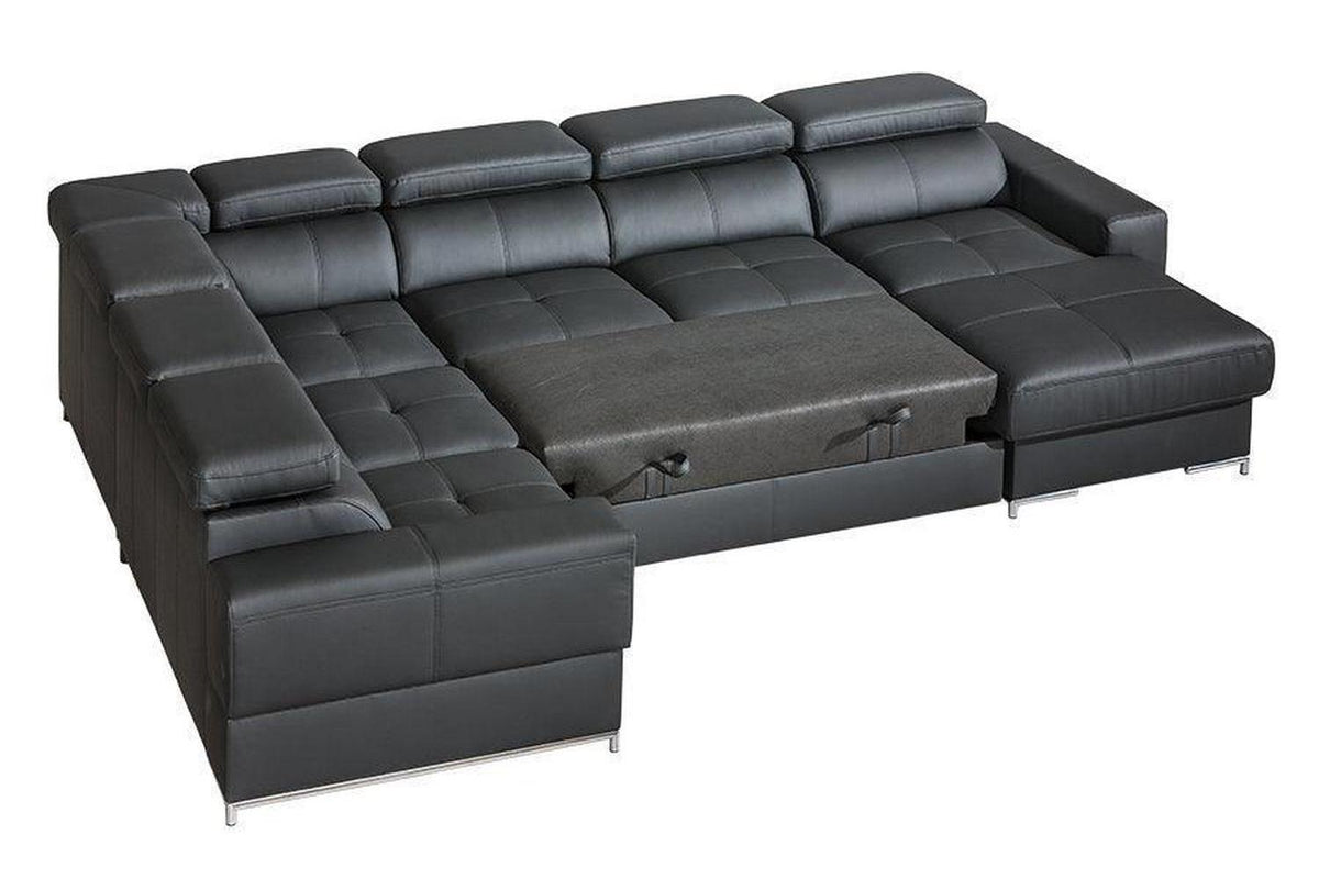 Basalt Ii U Shape Corner Sofa Bed