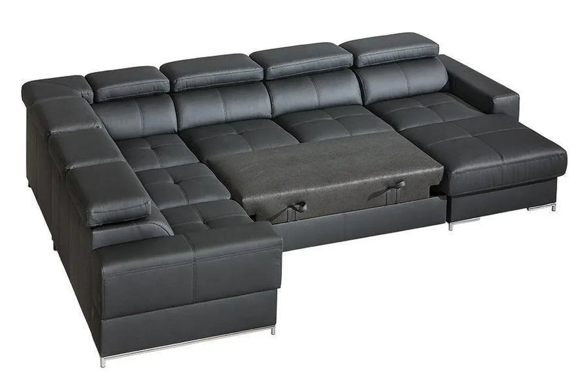 Basalt Ii U Shape Corner Sofa Bed