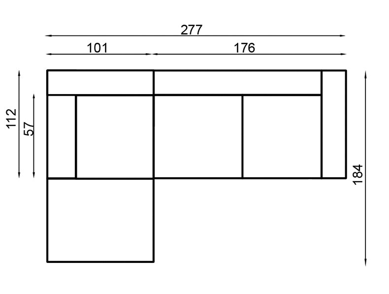 Basalt I Corner Sofa Bed