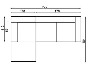 Basalt I Corner Sofa Bed - Msofas LTD