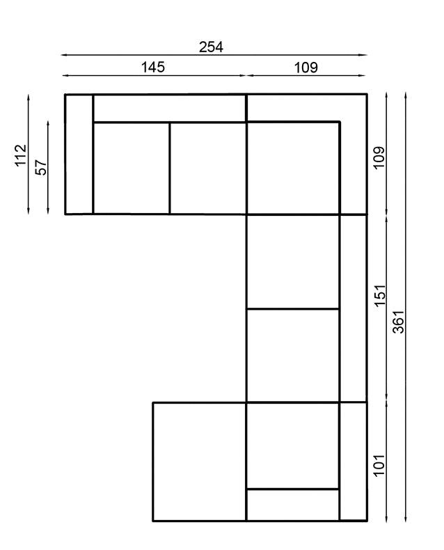 Basalt II Corner Sofa Bed