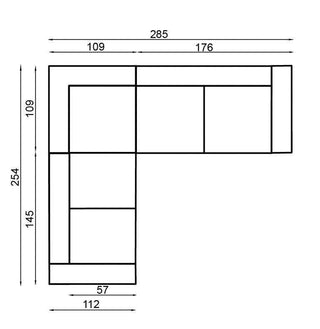 Basalt III Corner Sofa Bed - Msofas LTD